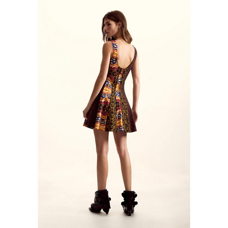 Desigual Ärmelloses Minikleid Abstraktes Muster  