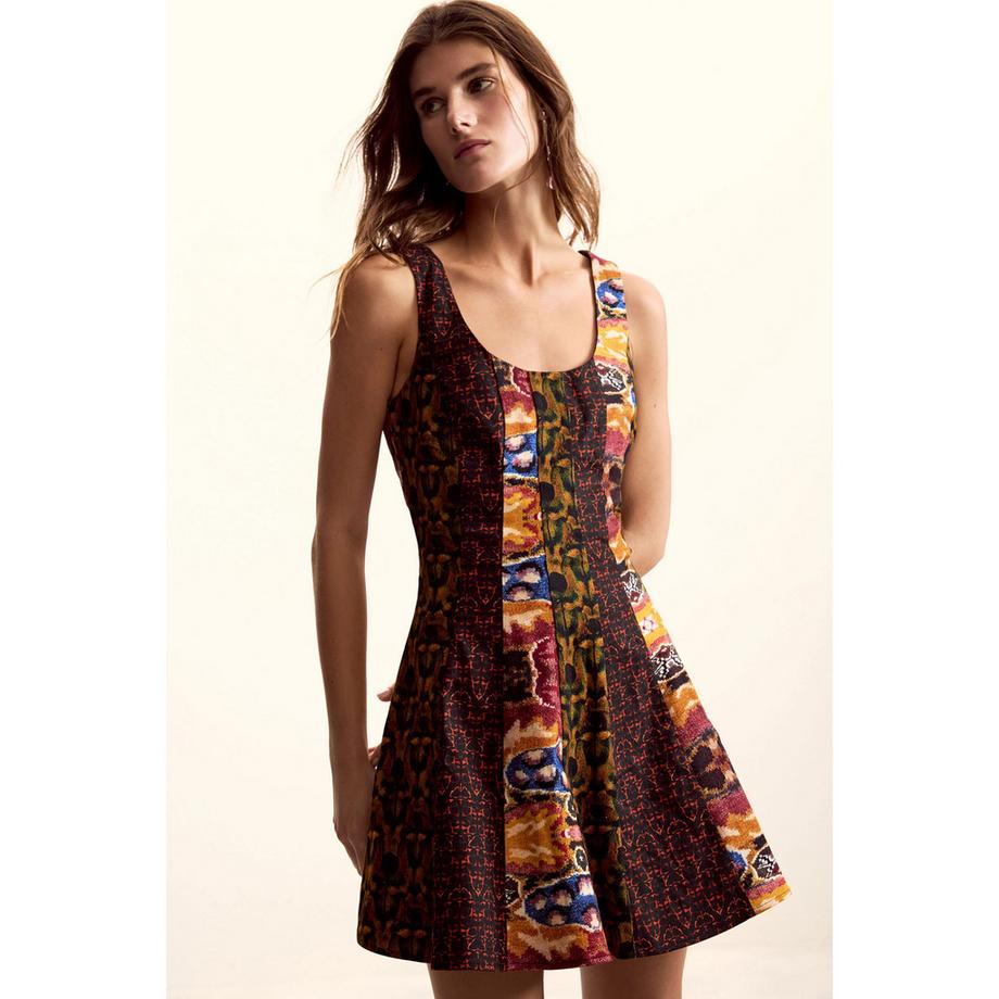 Desigual Ärmelloses Minikleid Abstraktes Muster  