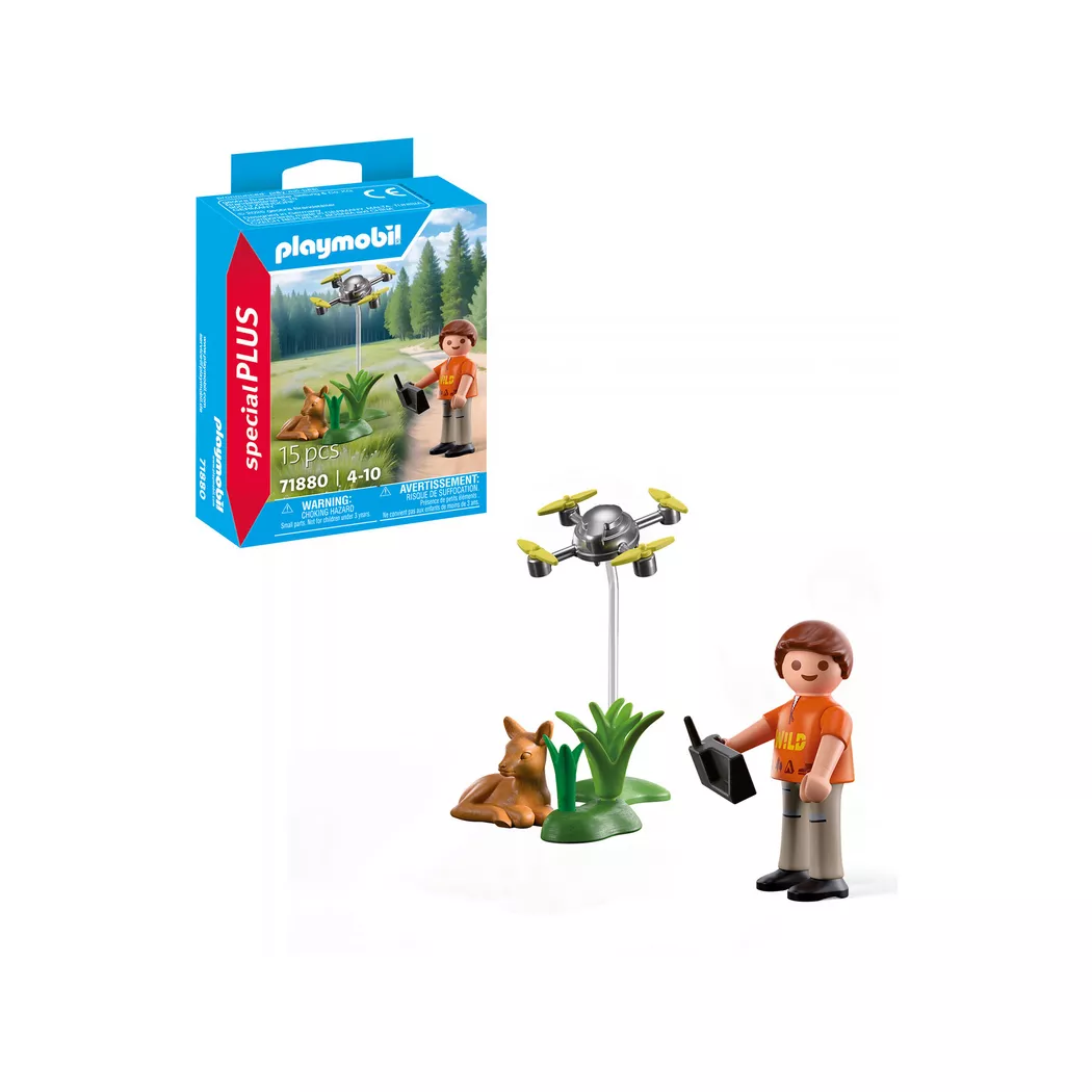 Playmobil - 71880 Rehkitz-Rettung mit Drohne, Multicolor