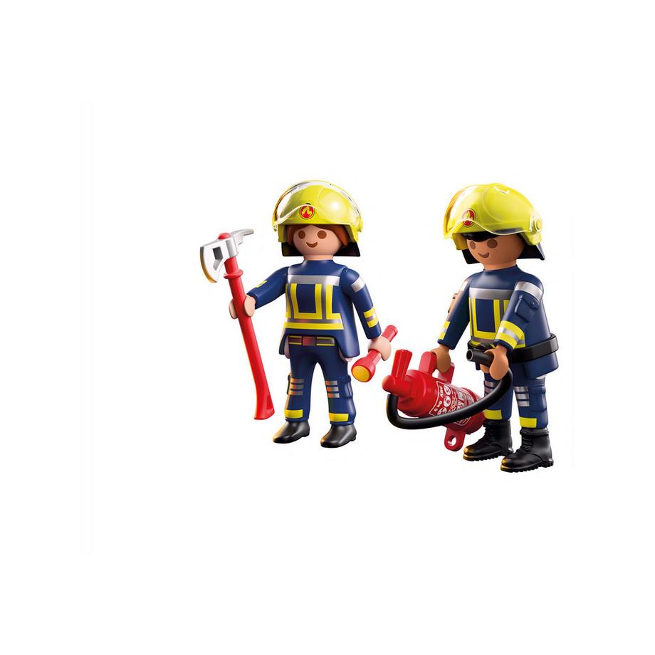 Playmobil  71885 Duo : Pompiers avec hache et extincteur 