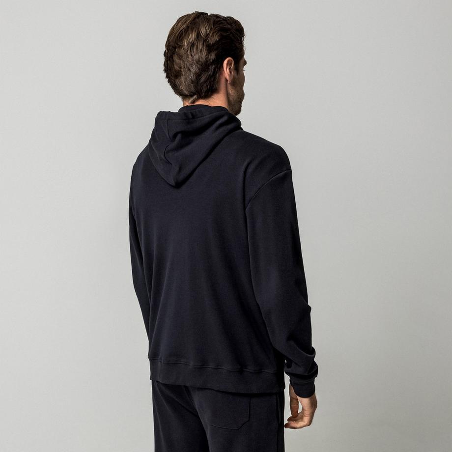 Manor Man Maglia del pigiama con cappuccio e zip  