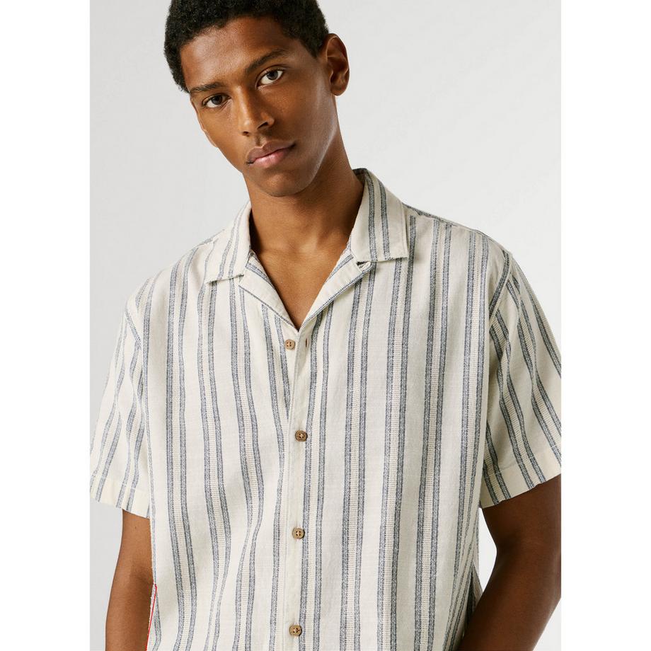 Pepe Jeans London Chemise à manches courtes rayée  