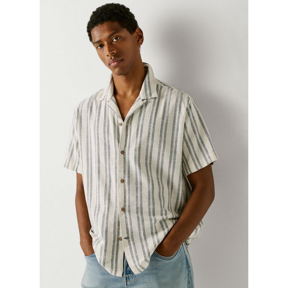 Pepe Jeans London Chemise à manches courtes rayée  