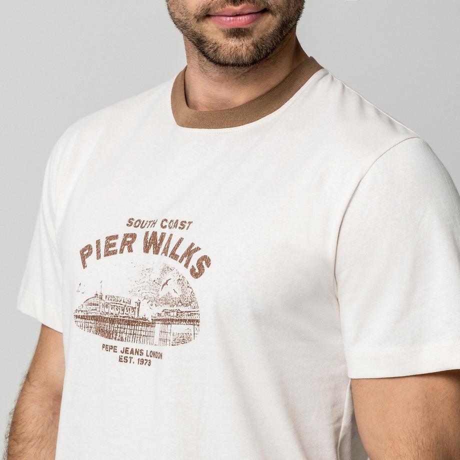 Pepe Jeans London T-Shirt mit Grafikdruck  