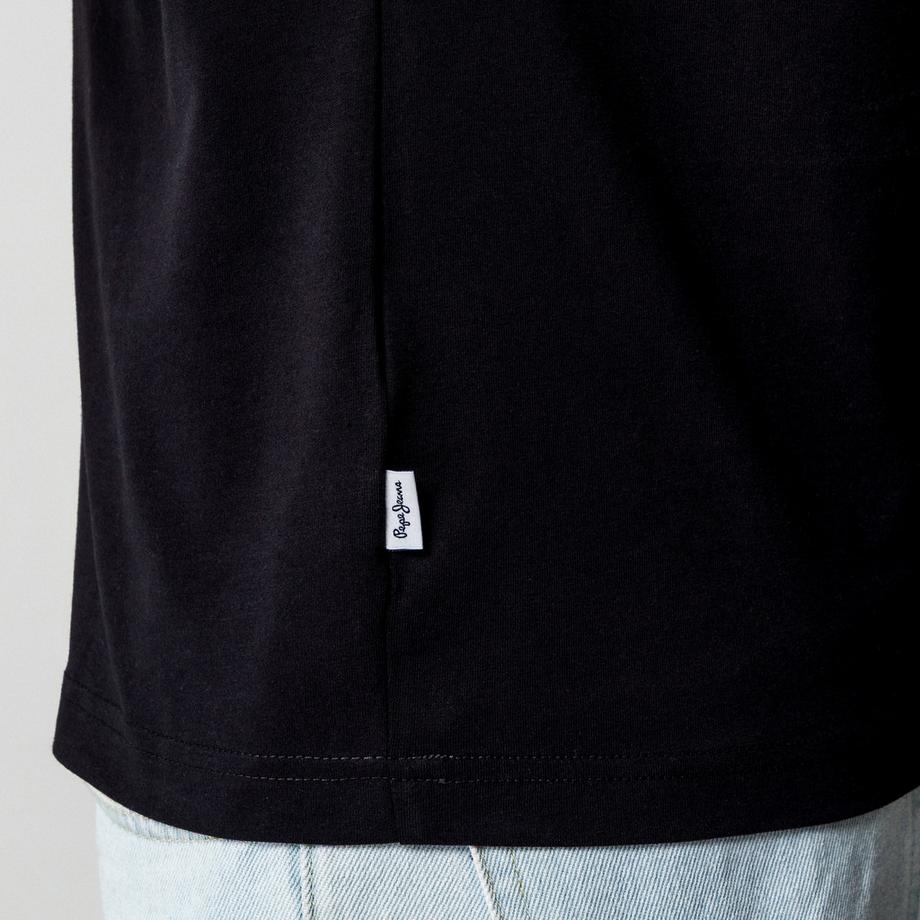 Pepe Jeans London T-Shirt Imprimé Logo Coupe Droite  