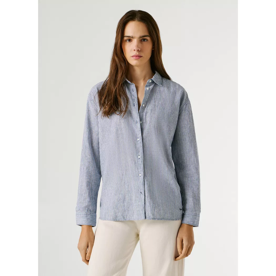 Pepe Jeans London - Bluse, für Damen, Blau, Größe L