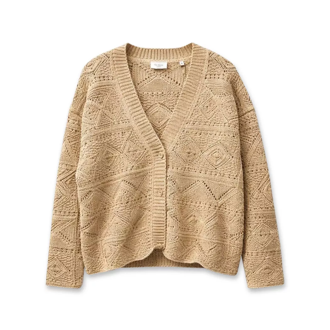 Pepe Jeans London - Cardigan, langarm, für Damen, Beige, Größe M