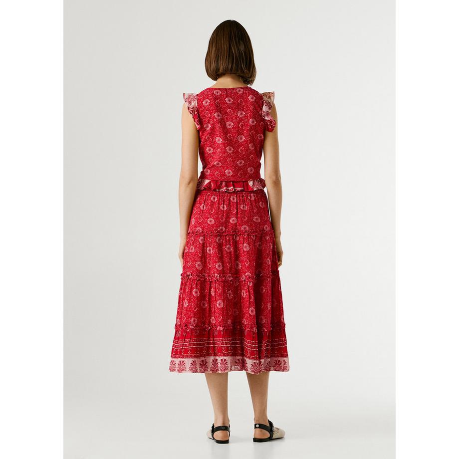 Pepe Jeans London Rock mit Blumenmuster und Stufen  