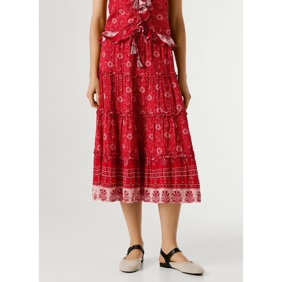 Pepe Jeans London Rock mit Blumenmuster und Stufen  