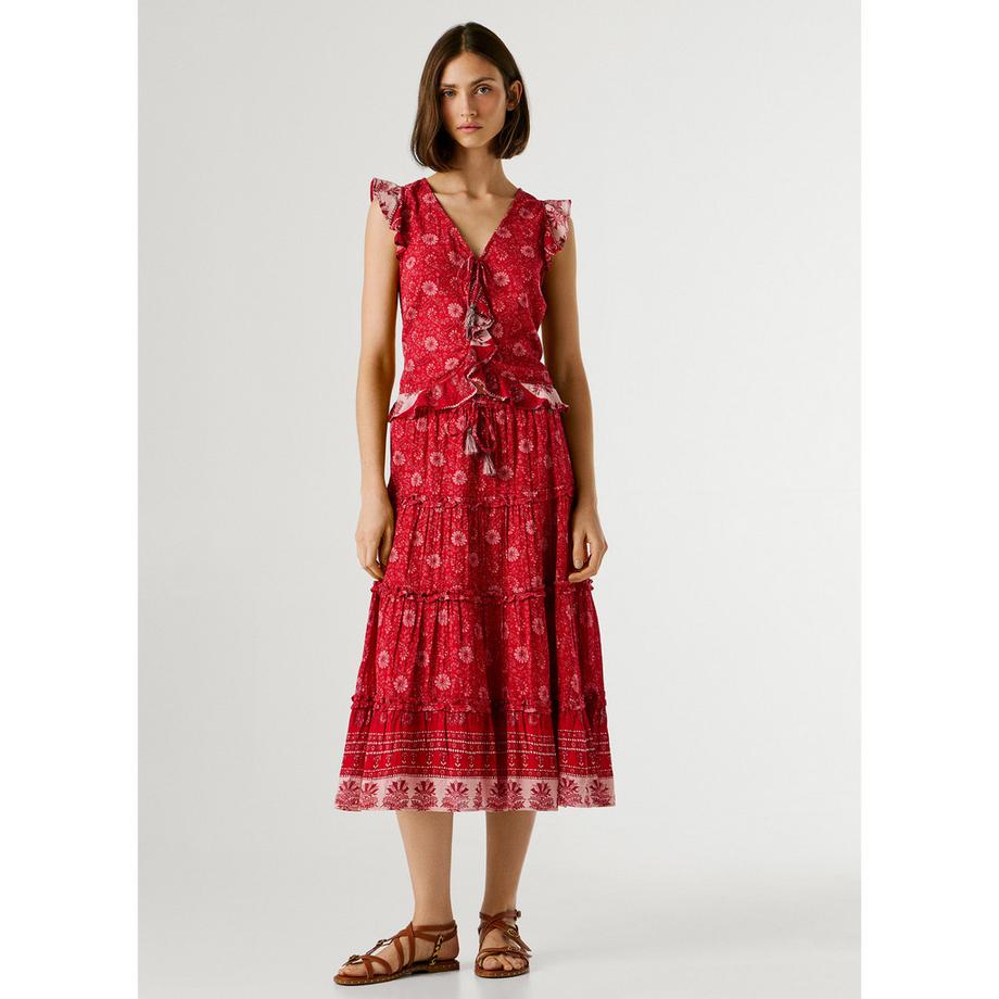 Pepe Jeans London Rock mit Blumenmuster und Stufen  