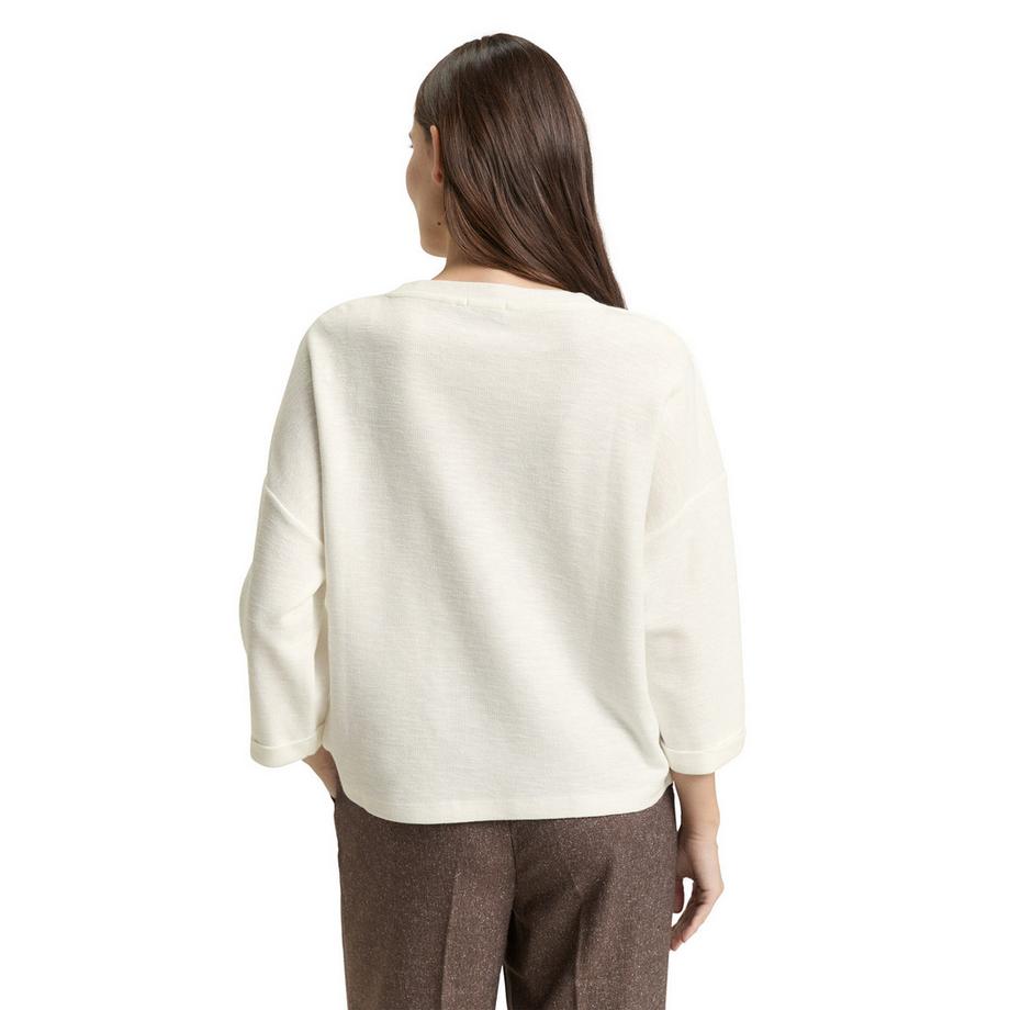 TOM TAILOR T-Shirt avec détails boutonnés  