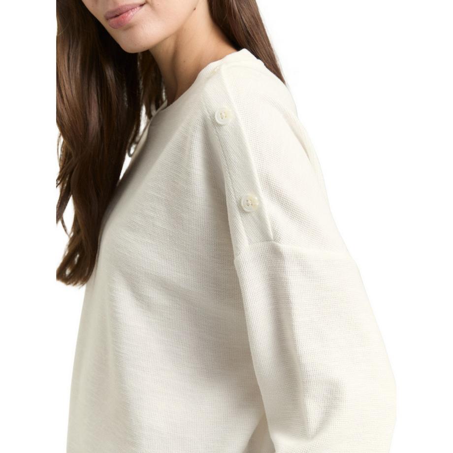 TOM TAILOR T-Shirt avec détails boutonnés  