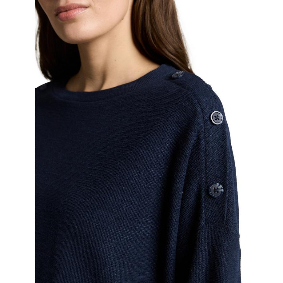 TOM TAILOR T-Shirt avec détails boutonnés  