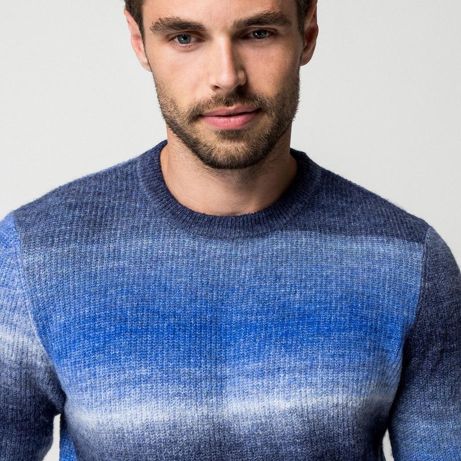 Manor Man Pull à tricot dégradé  
