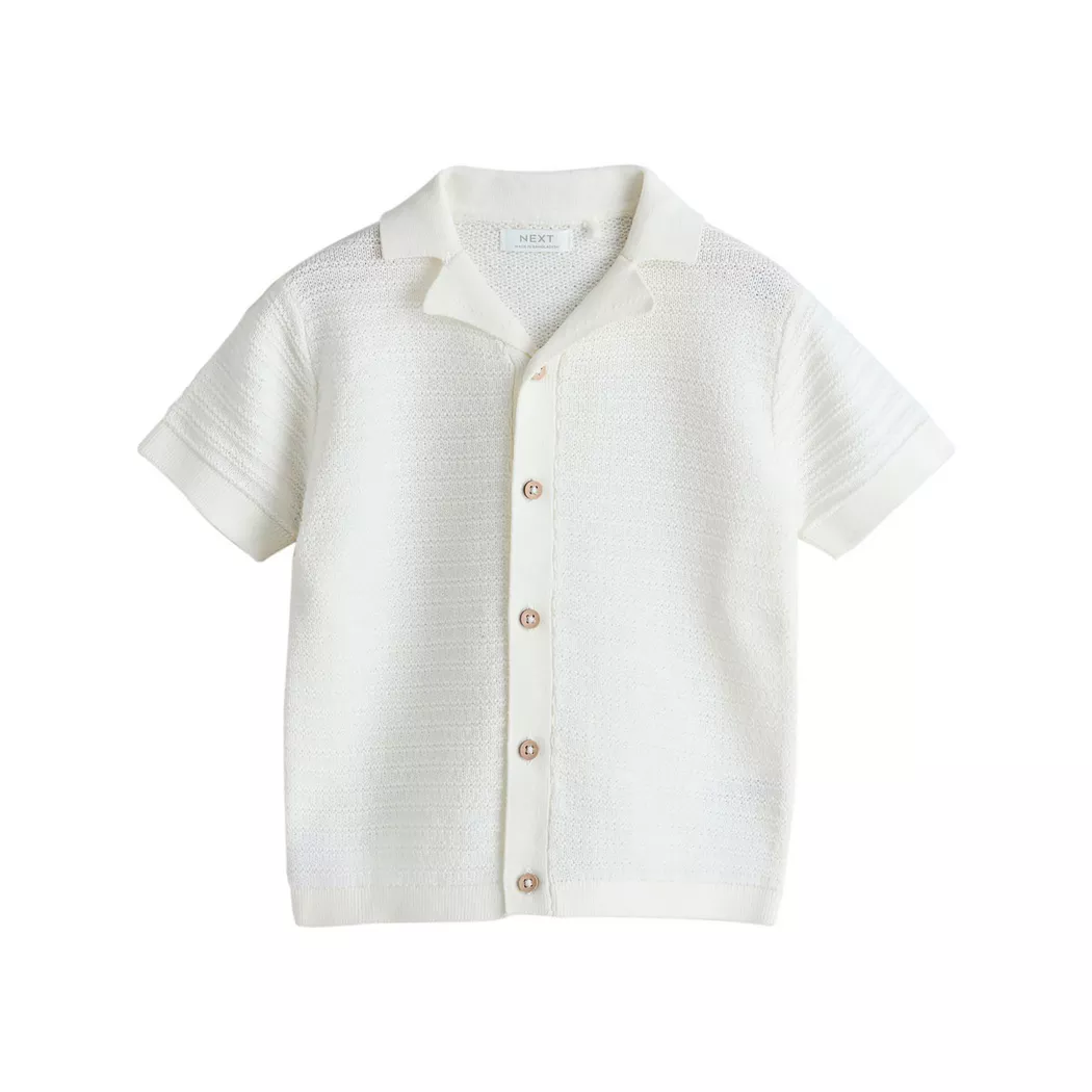 Next - Polo Shirt, 5-6A, Ecru