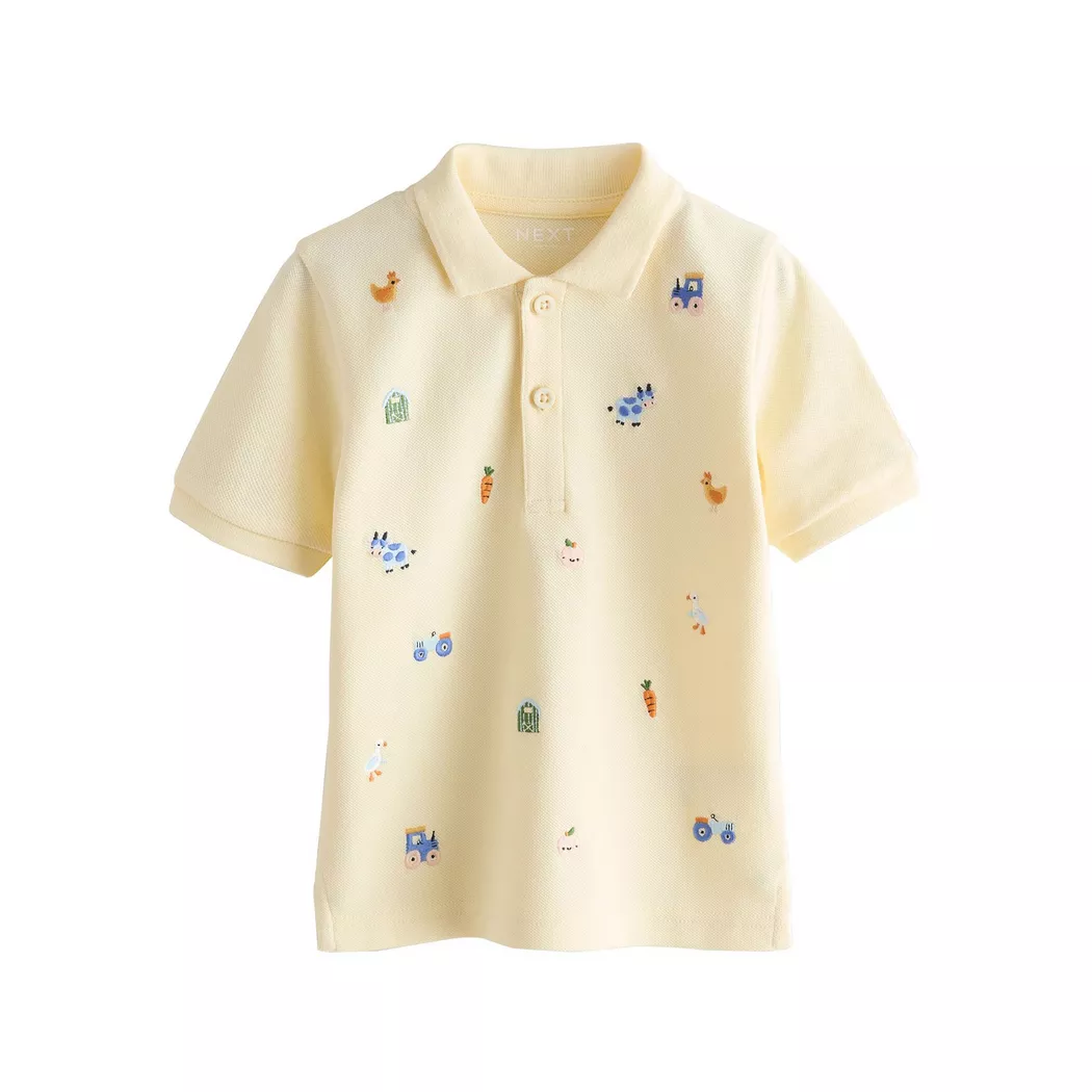 Next - Polo Shirt, 2-3A, Gelb Pastel