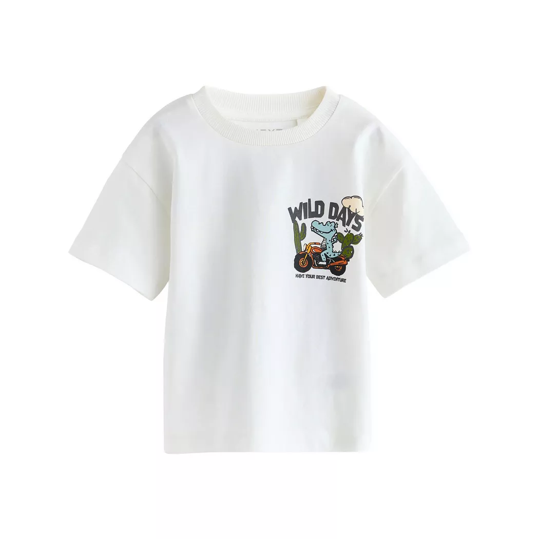Next - T-Shirt, 3-4A, Weiss