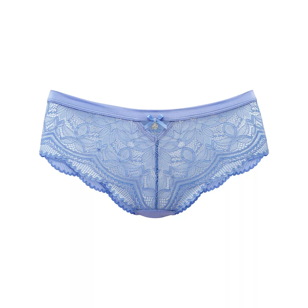 Panty NUANCE "Vivianna", Damen, Gr. 36/38, kornblumenblau, Microfaser, Obermaterial: 85% Polyamid, 15% Elasthan, körpernah, Unterhosen Panty, rundherum aus transparenter Spitze