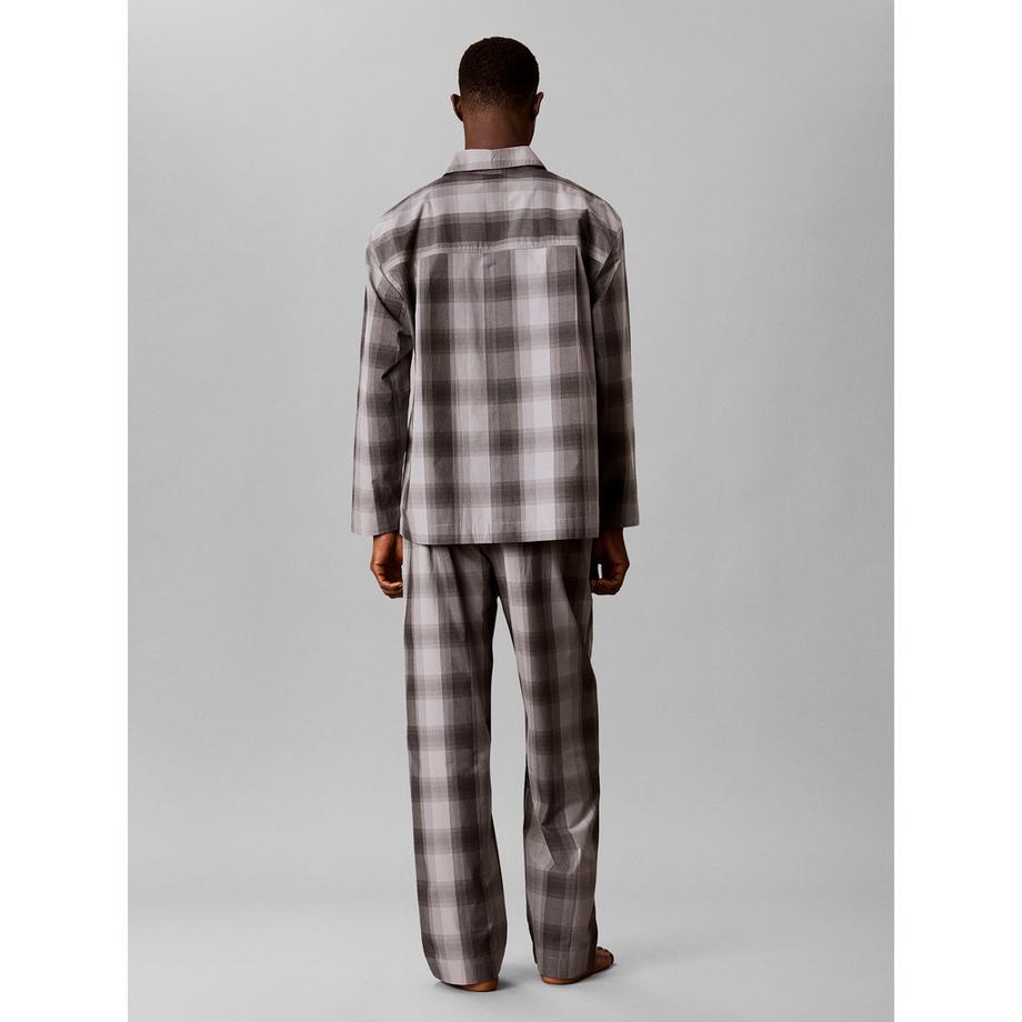 Calvin Klein Cotton Poplin Set Pigiama Maniche Lunghe  