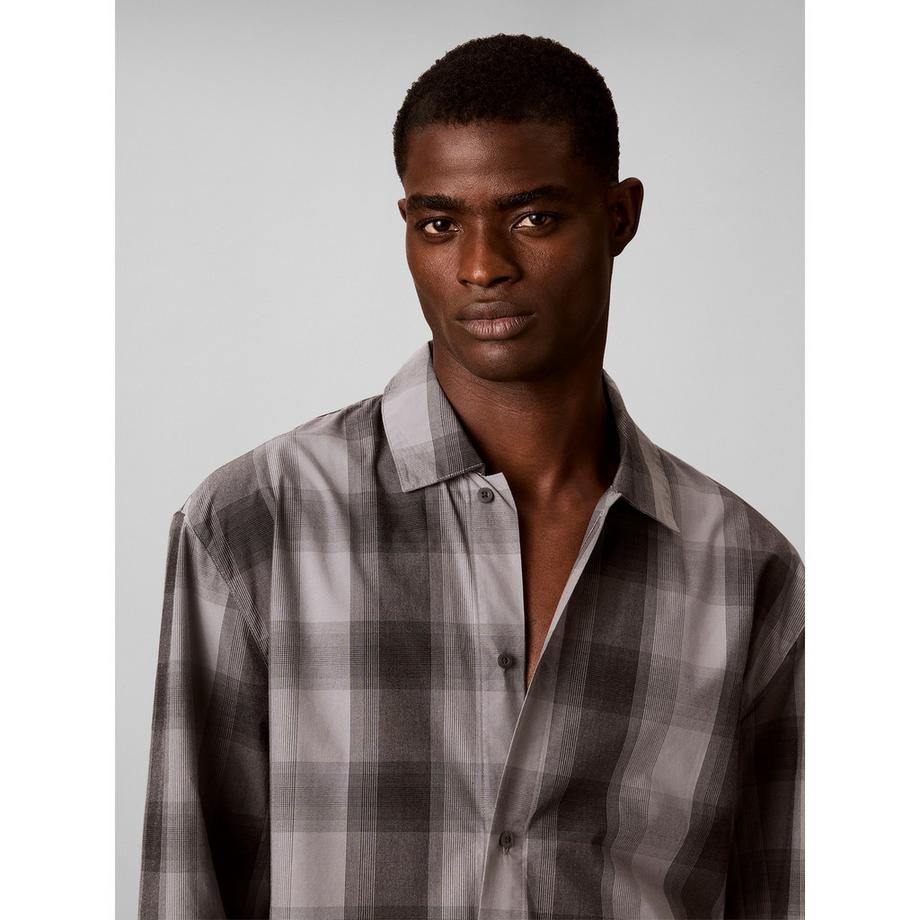 Calvin Klein Cotton Poplin Set Pigiama Maniche Lunghe  