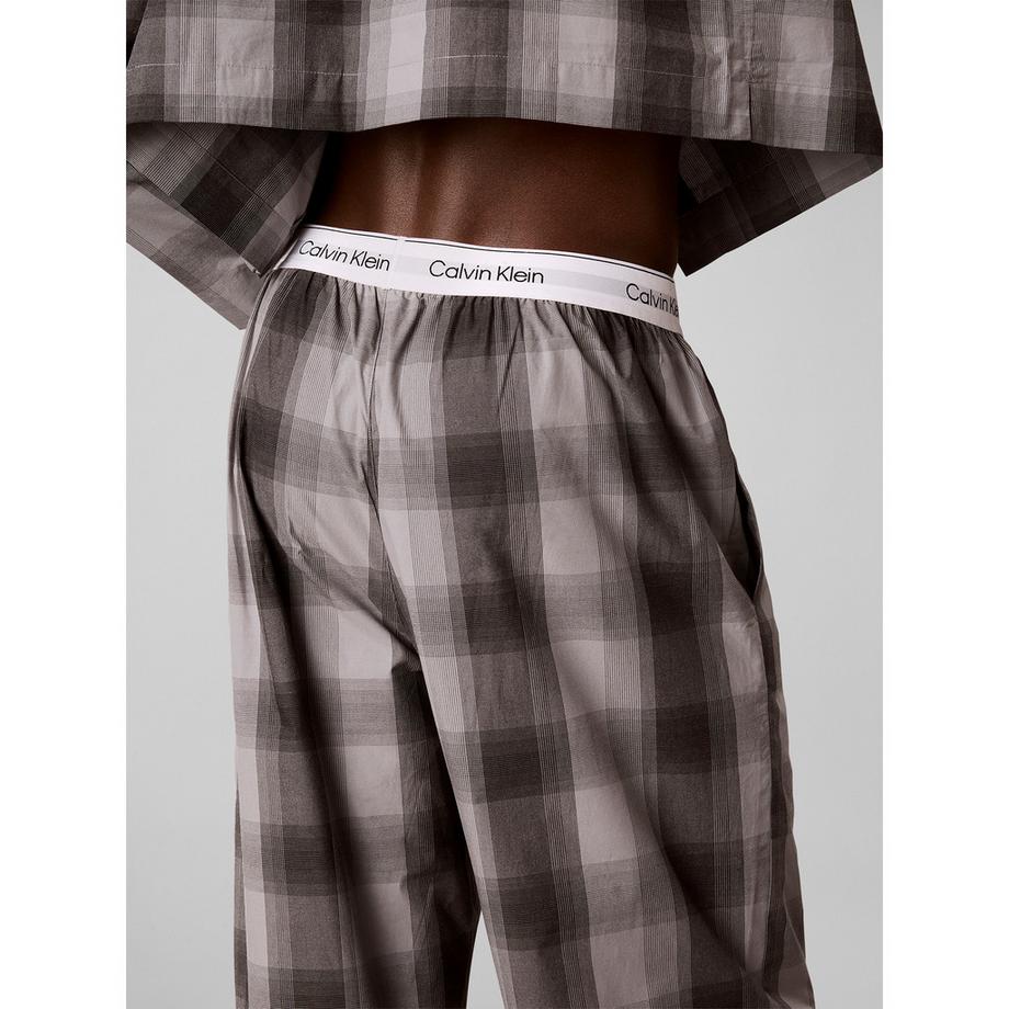Calvin Klein Cotton Poplin Set Pigiama Maniche Lunghe  