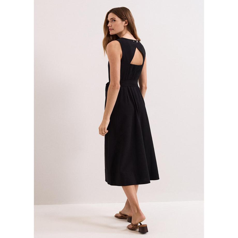 Phase Eight Robe Midi sans Manches avec Ceinture  