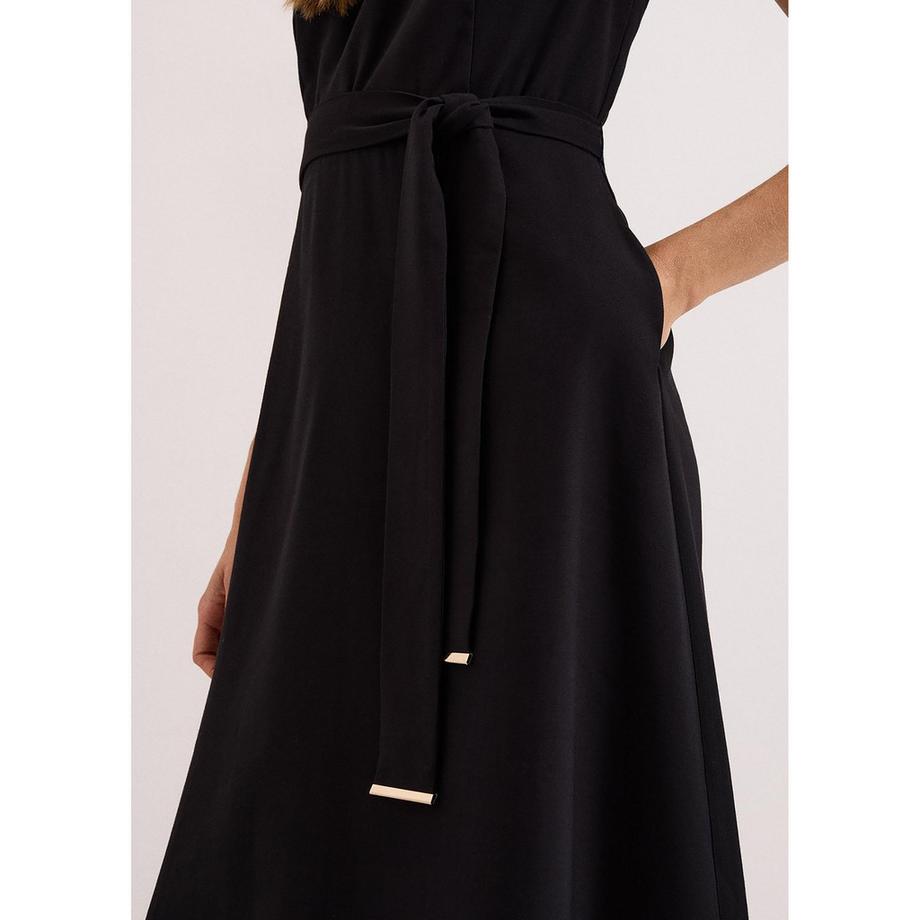 Phase Eight Robe Midi sans Manches avec Ceinture  