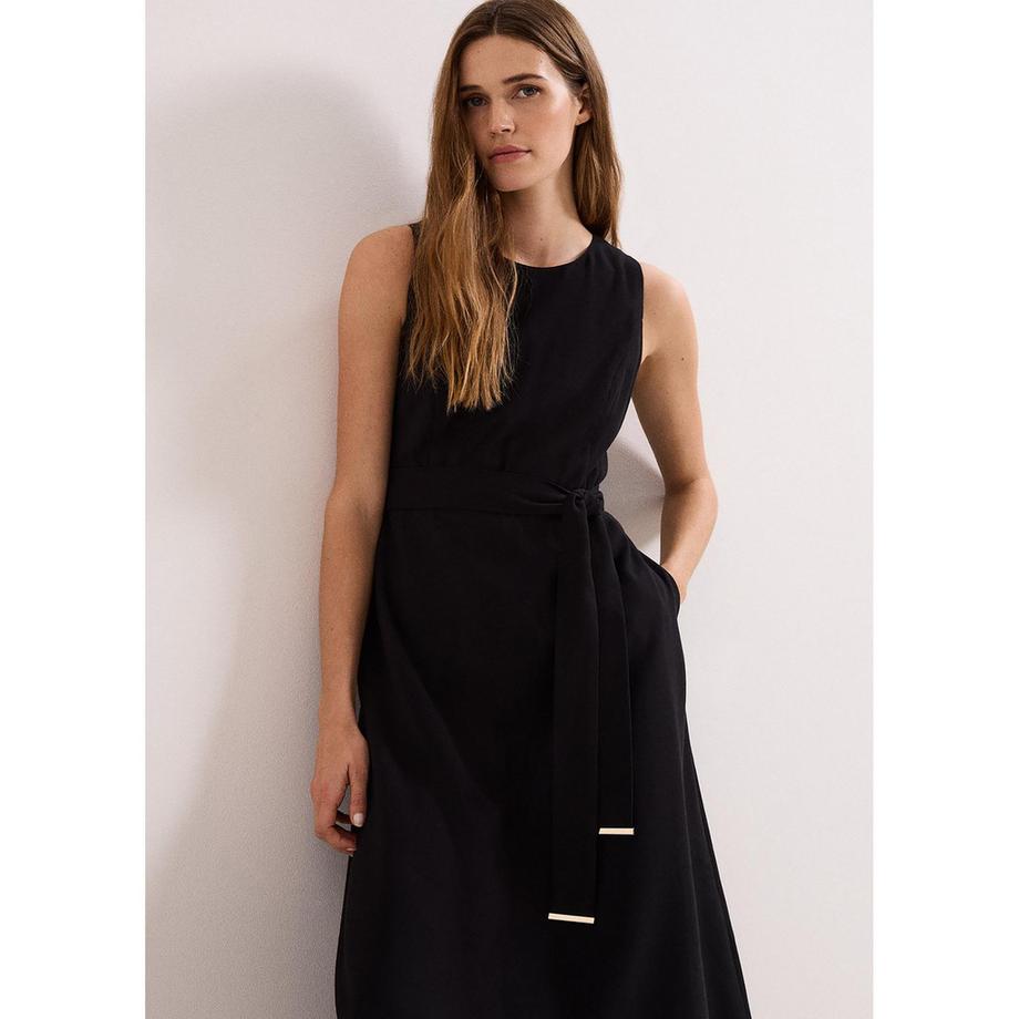 Phase Eight Robe Midi sans Manches avec Ceinture  