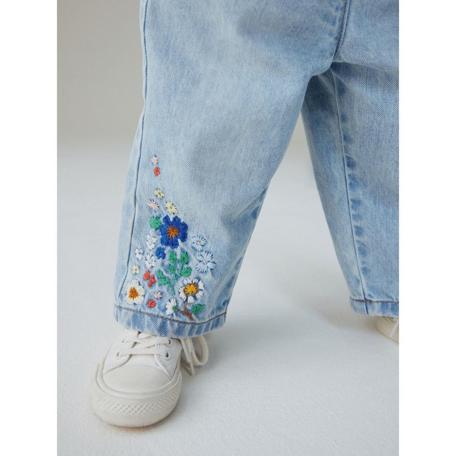Next Jeans ricamati floreali  