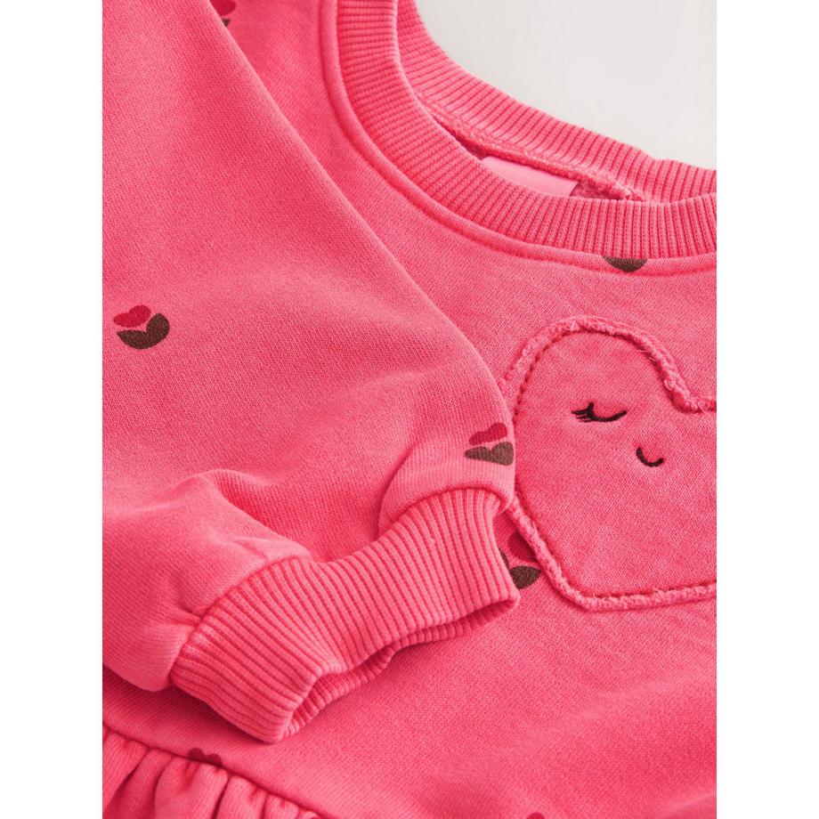 Next Robe manches longues imprimé coeurs  