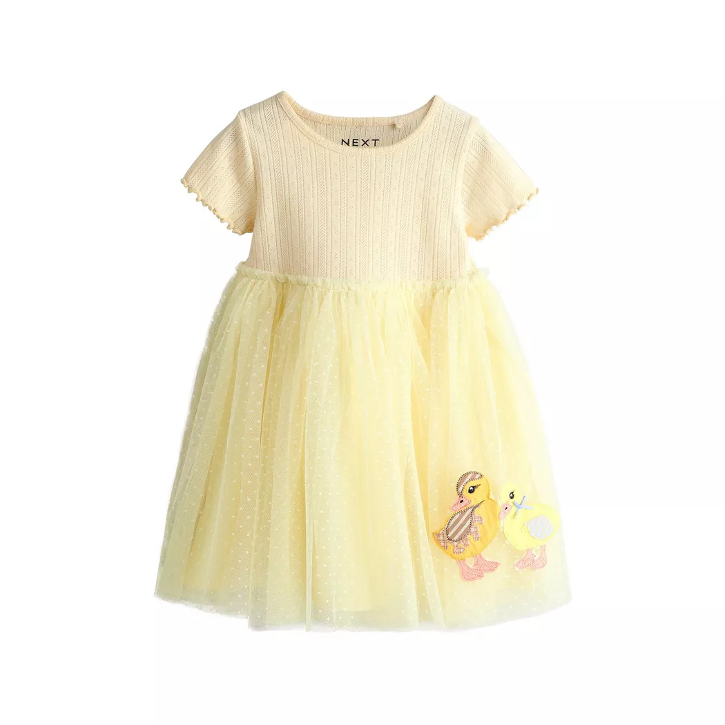 Next - Kleid, 3-4A, Gelb Pastel