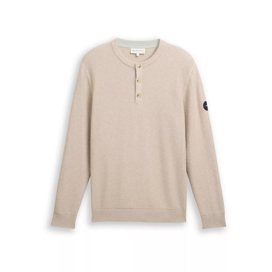 Tom Tailor - Shirt, langarm, für Herren, Beige Größe L