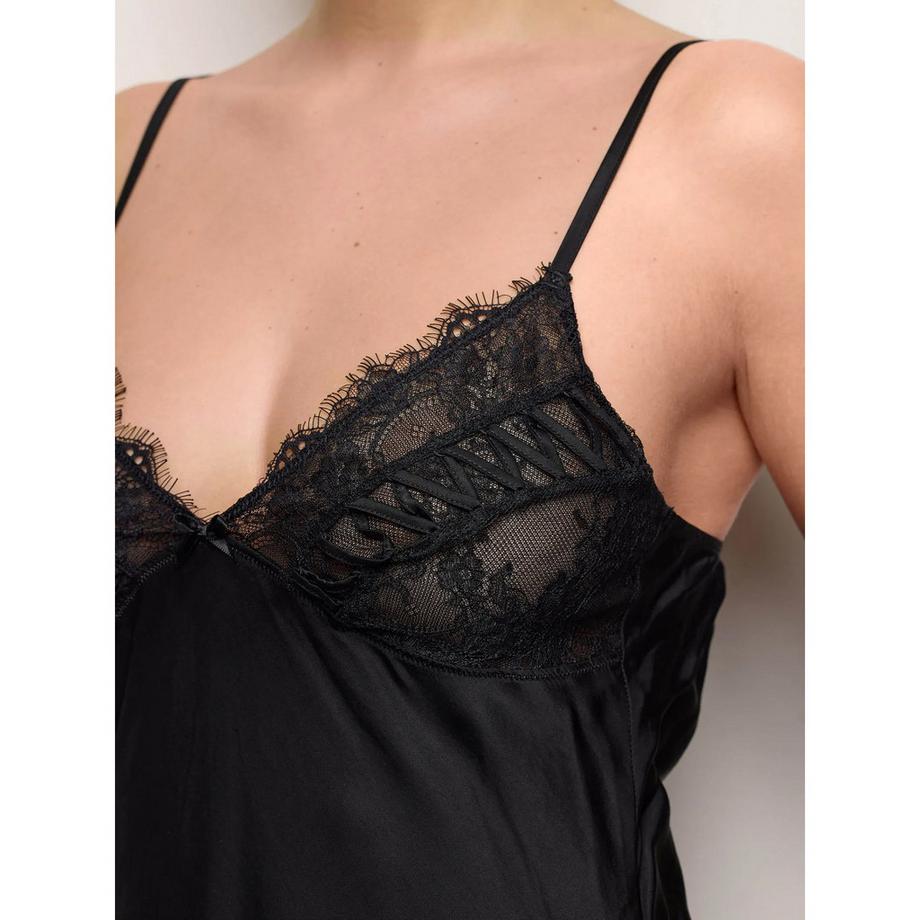 Yamamay Camicia con Bordo in Pizzo  