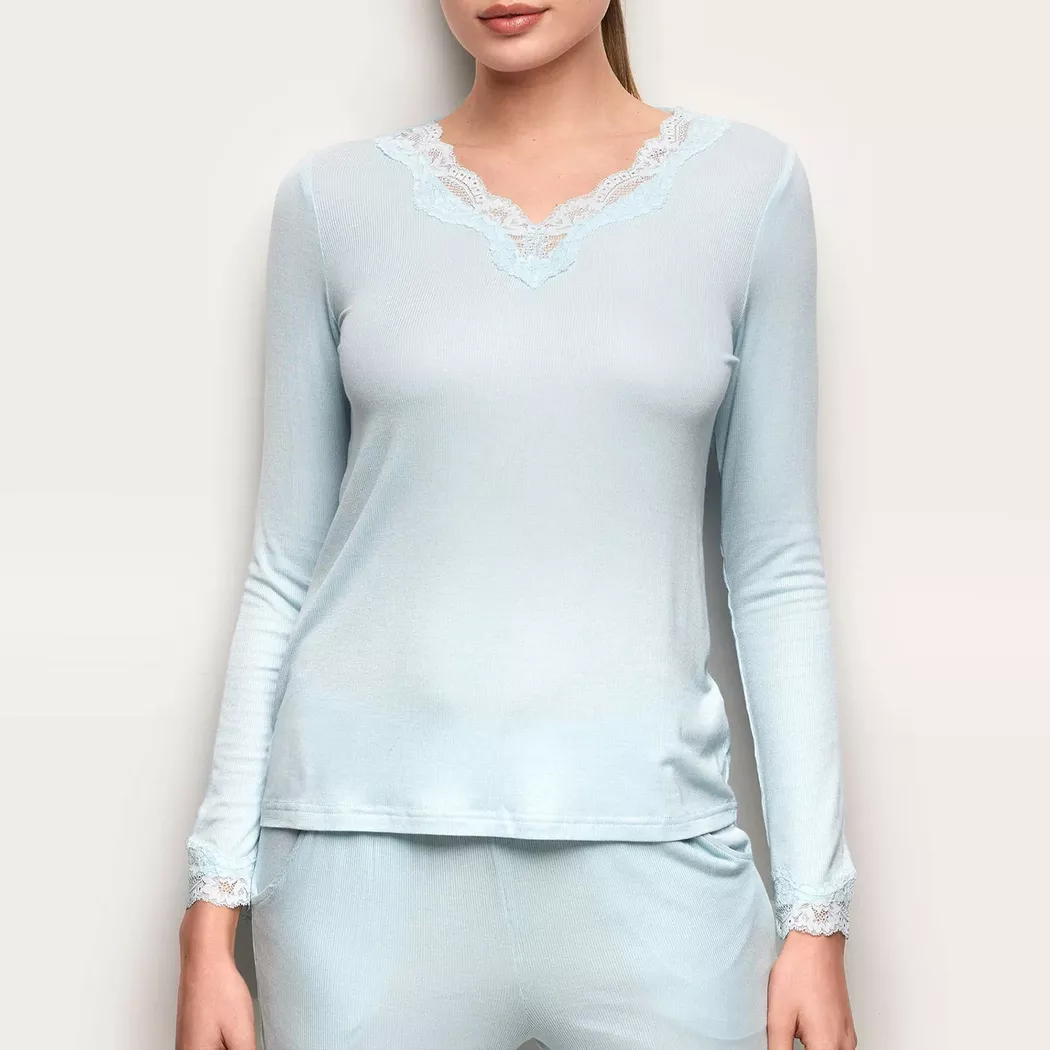 Yamamay - T-Shirt, für Damen, Himmelblau, Größe L 2