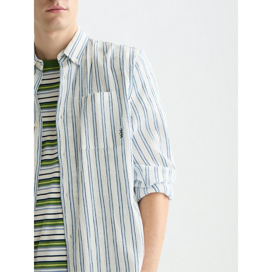 Scotch & Soda Chemise rayée à manches longues  
