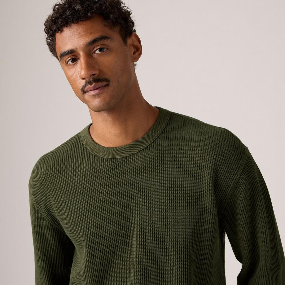 Levi's® T-shirt à manches longues en tricot waffle  
