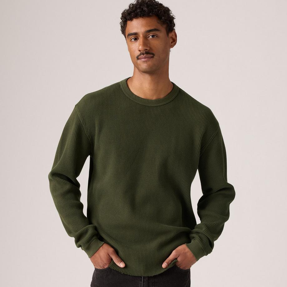 Levi's® T-shirt à manches longues en tricot waffle  