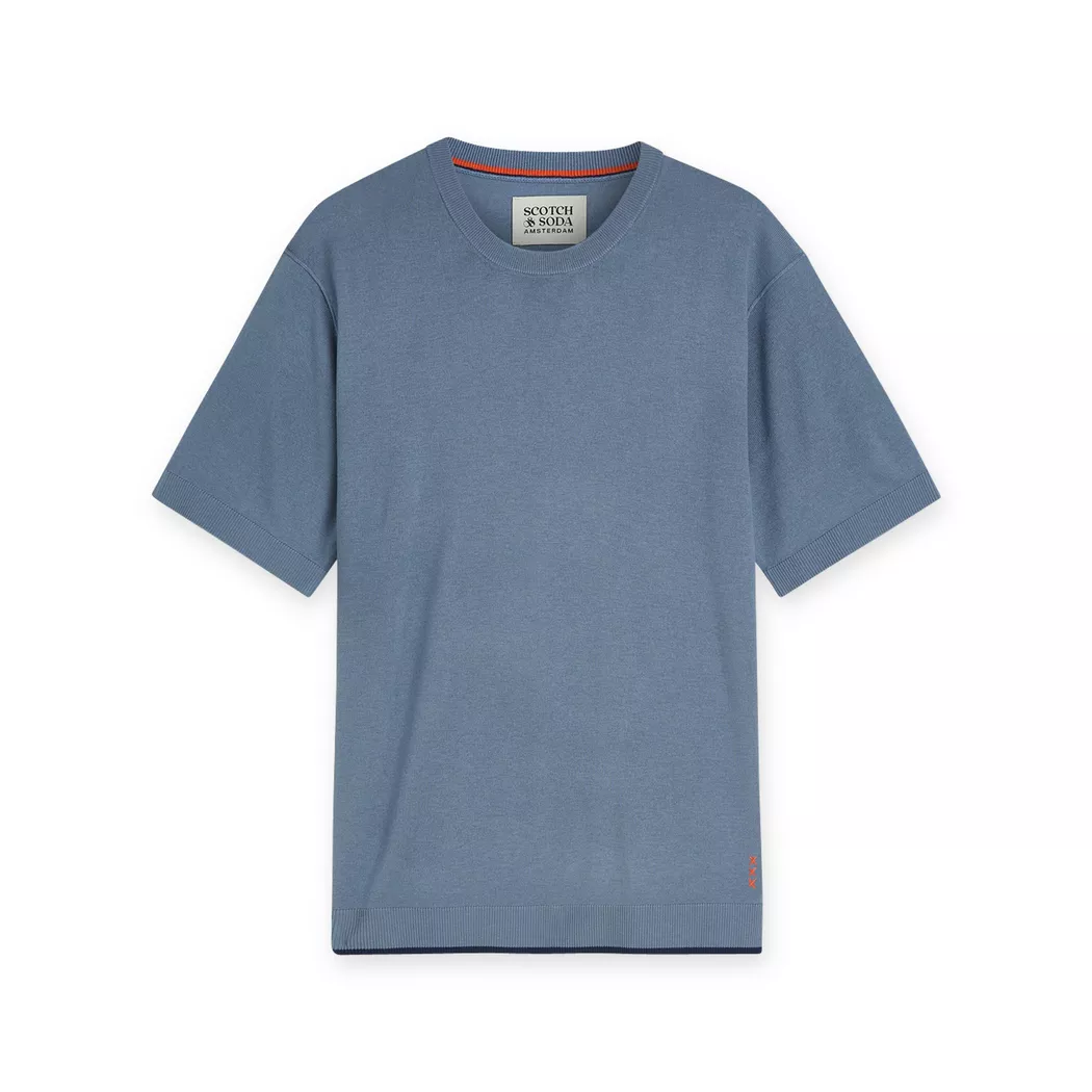 Scotch & Soda Pull à Manches Courtes 182253 Infinity XL Homme