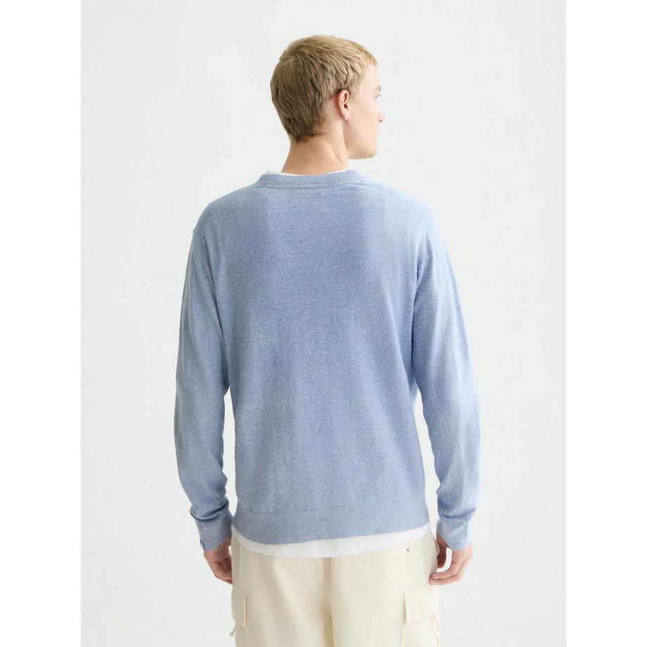 Scotch & Soda Maglione girocollo mélange con taschino sul petto  