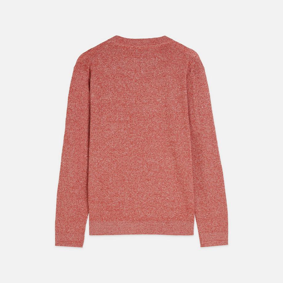 Scotch & Soda Melierter Rundhals-Pullover mit Brusttasche  