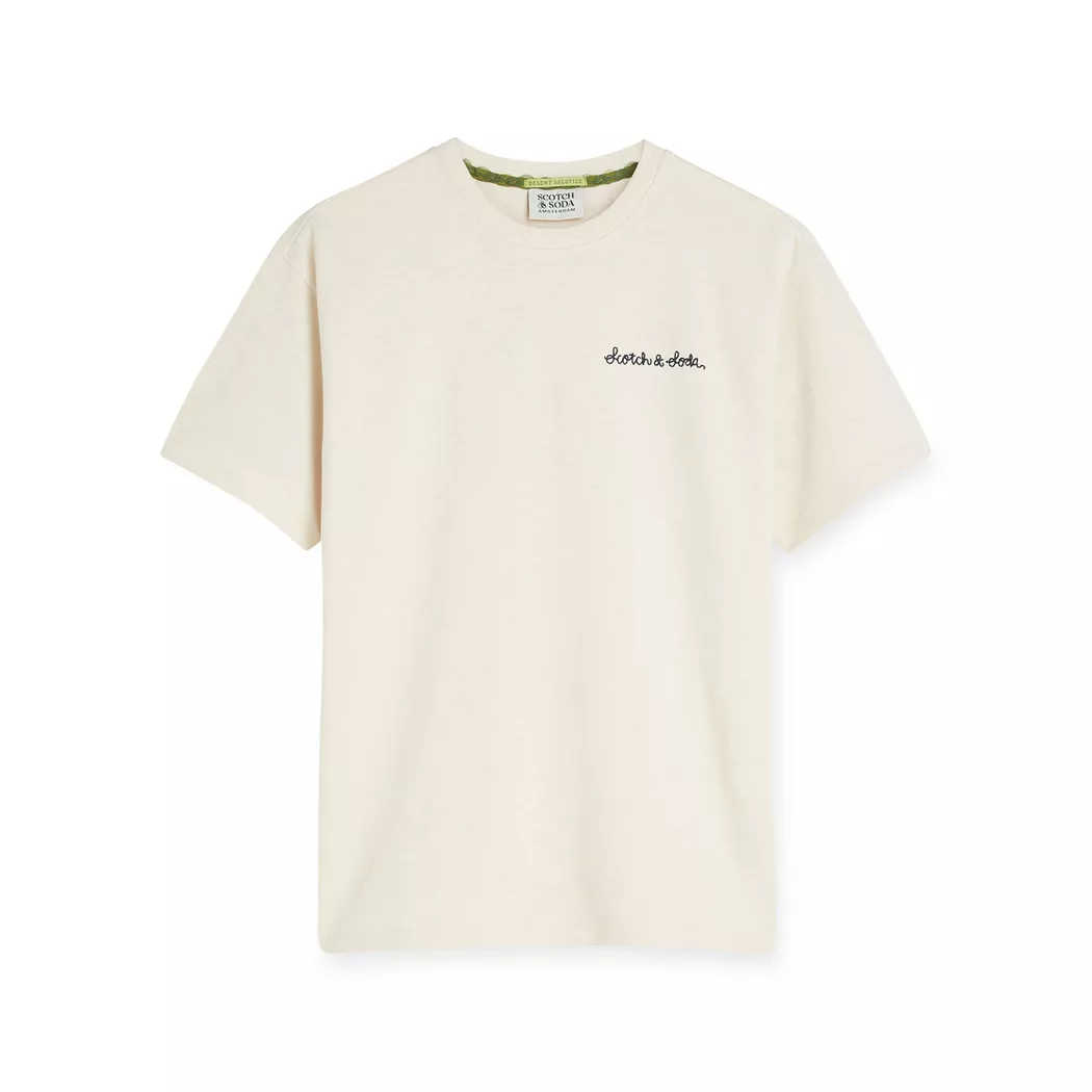 Scotch & Soda T-shirt à Manches Courtes 182285 Eggnog S Homme