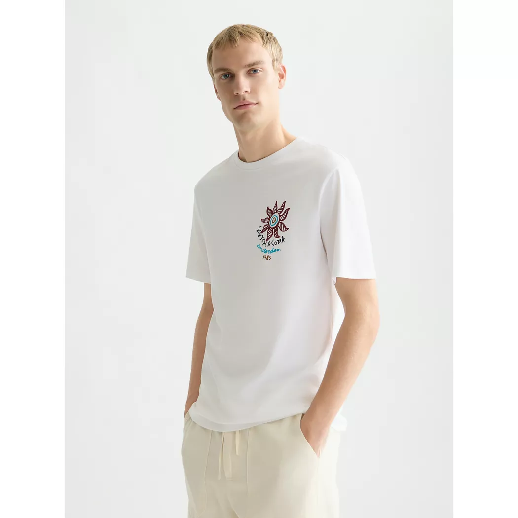 Scotch & Soda T-shirt à Manches Courtes 182290 Bright White M Homme