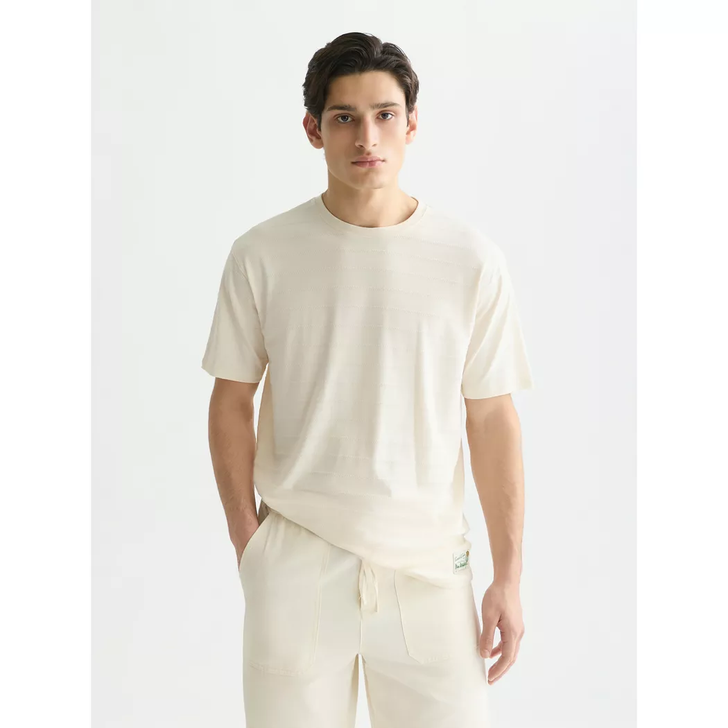 Scotch & Soda T-shirt à Manches Courtes 182299 Eggnog XL Homme