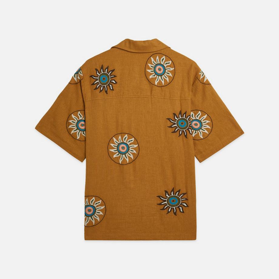 Scotch & Soda Chemise à manches courtes avec motif soleil brodé  