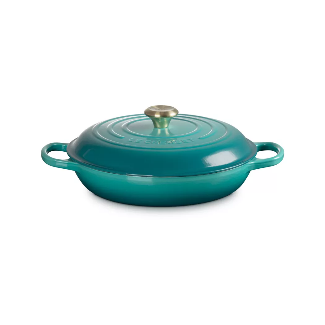 Le Creuset - Bräter tief, 30CM/3.5L, Türkisblau