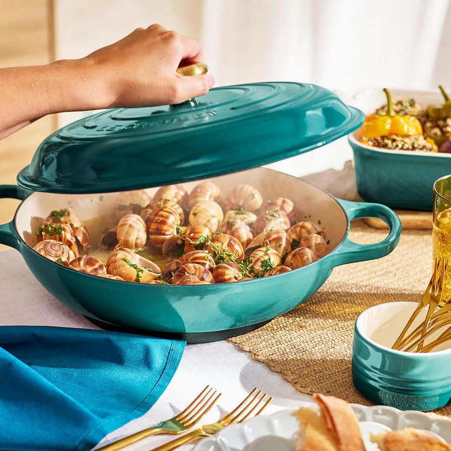 LE CREUSET Bräter tief Signature, Bleu Riviera 