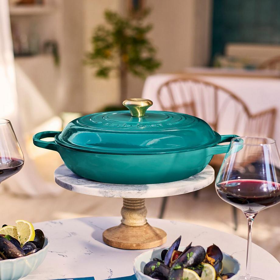 LE CREUSET Bräter tief Signature, Bleu Riviera 