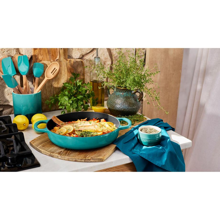 LE CREUSET Bräter tief Signature, Bleu Riviera 