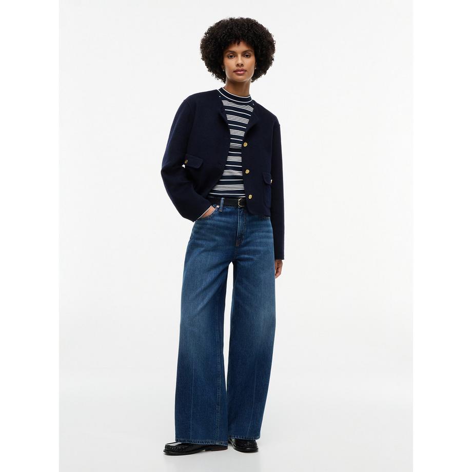 TOMMY HILFIGER Langarm T-Shirt mit Stehkragen  