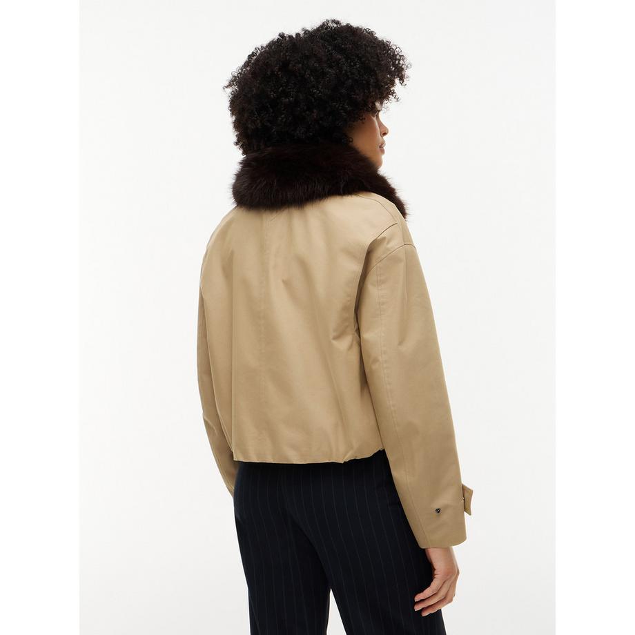 TOMMY HILFIGER Giacca con collo in pelliccia sintetica  